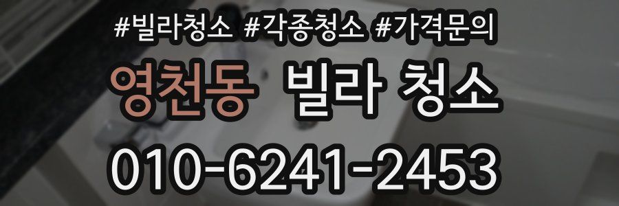 영천동 빌라 청소