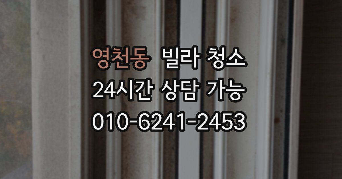 영천동 빌라 청소