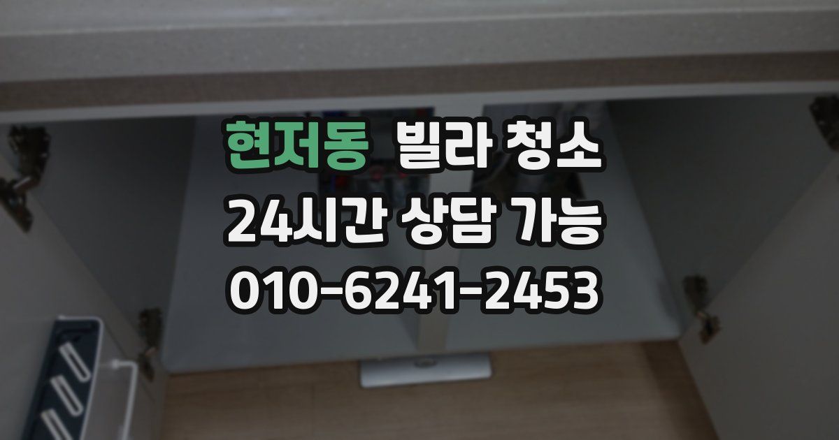 현저동 빌라 청소