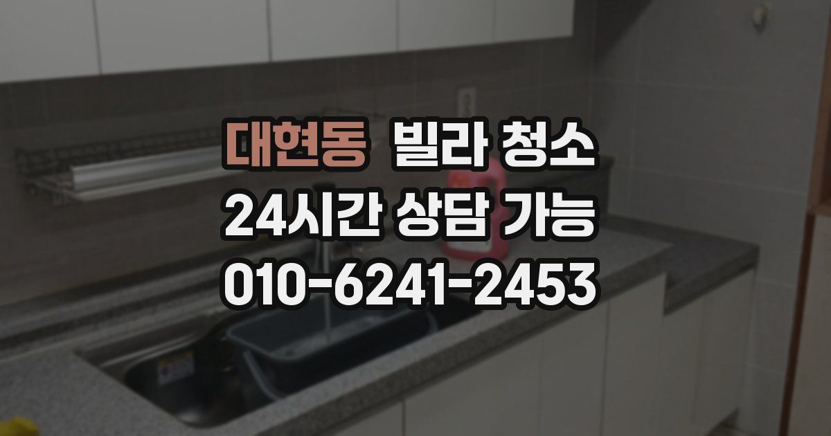 대현동 빌라 청소