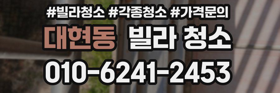 대현동 빌라 청소