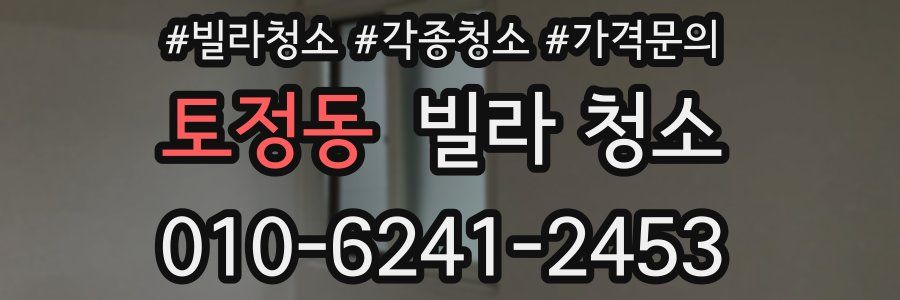 토정동 빌라 청소