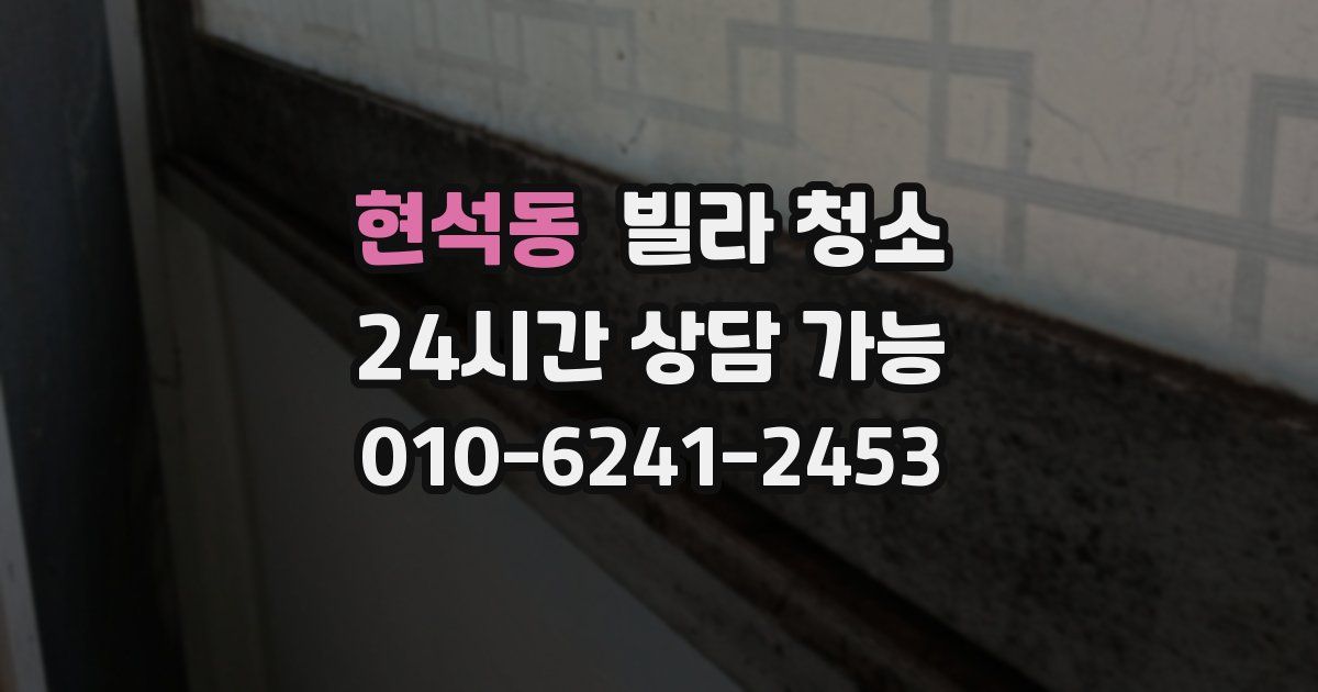 현석동 빌라 청소