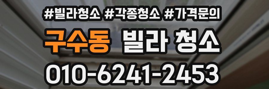 구수동 빌라 청소