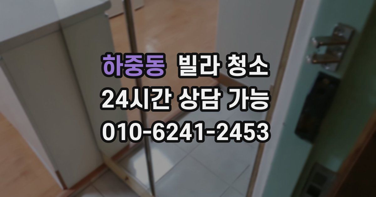 하중동 빌라 청소