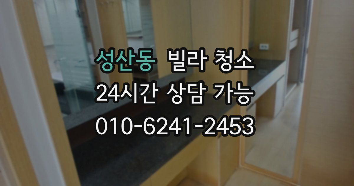 성산동 빌라 청소