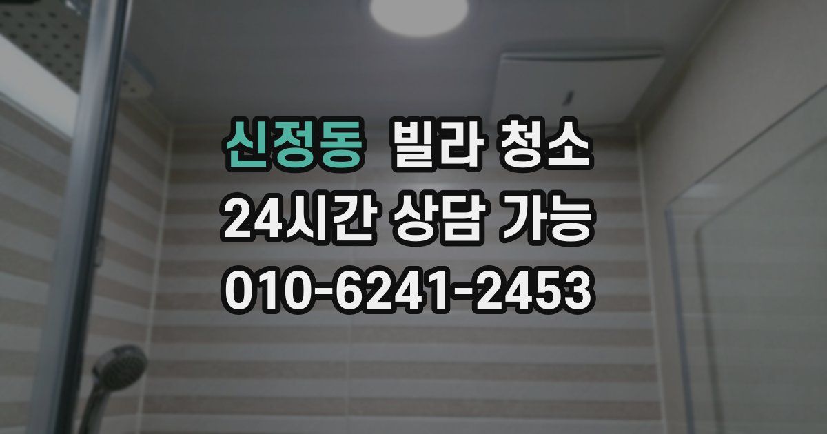 신정동 빌라 청소