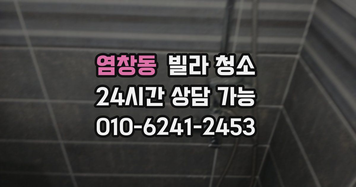 염창동 빌라 청소