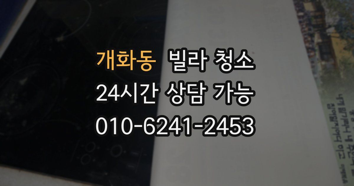 개화동 빌라 청소