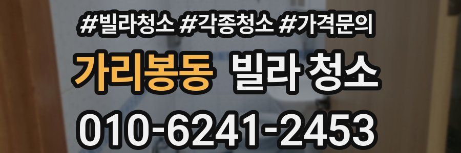 가리봉동 빌라 청소
