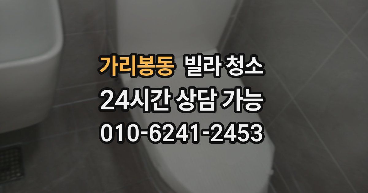 가리봉동 빌라 청소