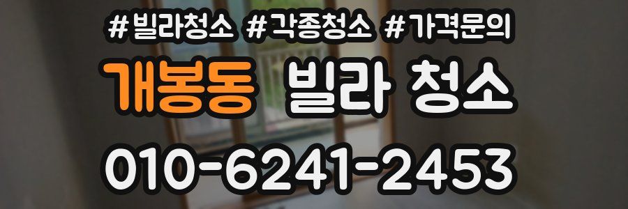 개봉동 빌라 청소