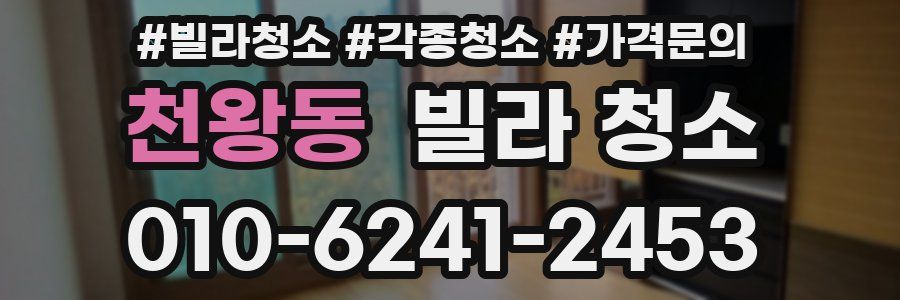 천왕동 빌라 청소