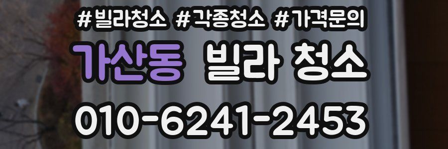가산동 빌라 청소