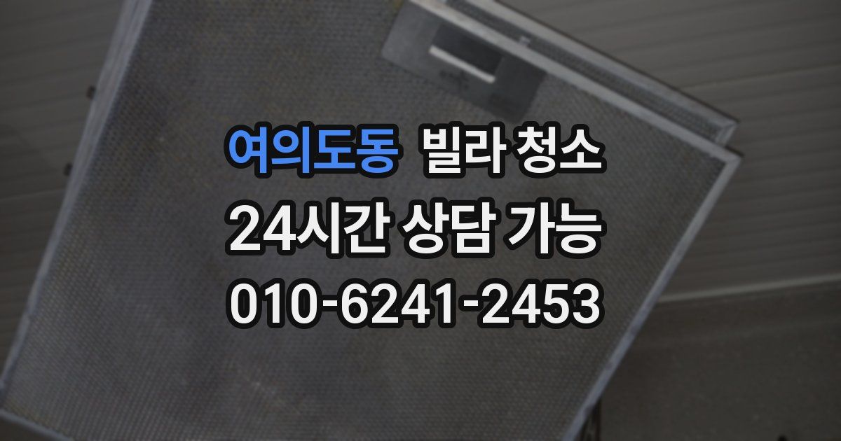 여의도동 빌라 청소