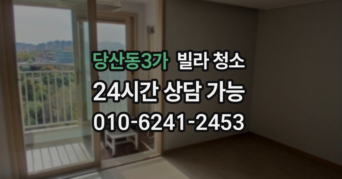 당산동3가 빌라 청소