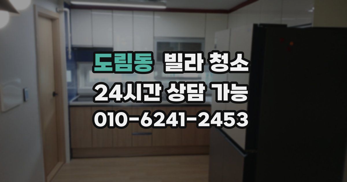 도림동 빌라 청소