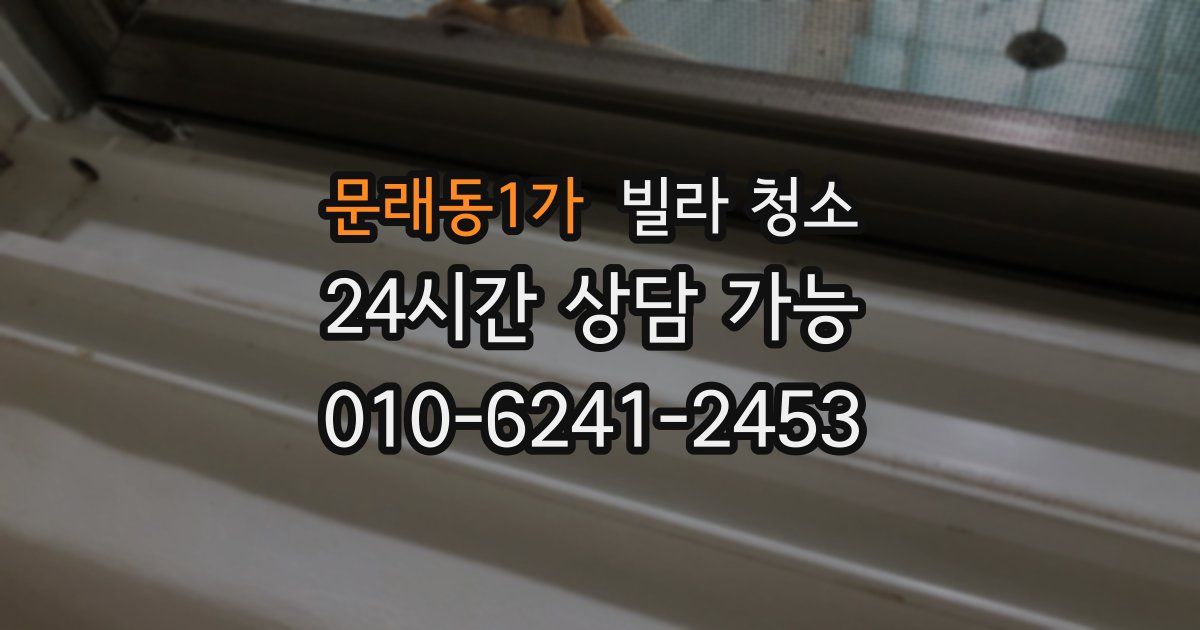 문래동1가 빌라 청소