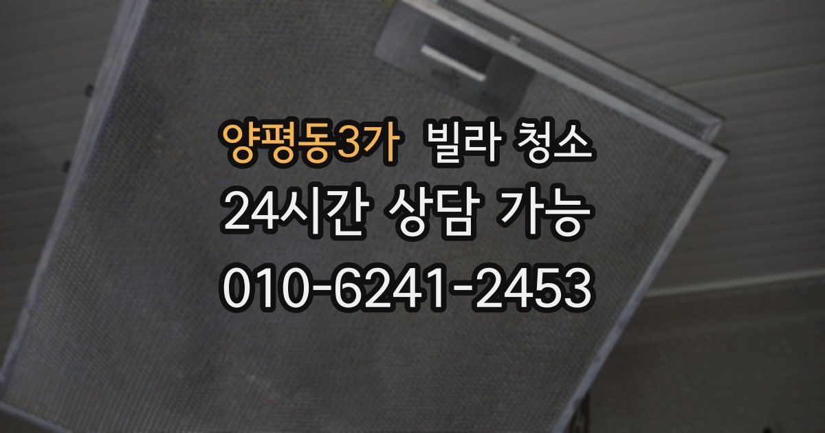 양평동3가 빌라 청소