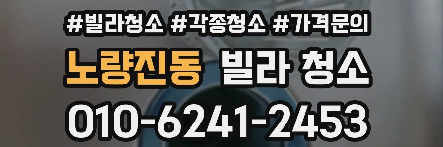 노량진동 빌라 청소