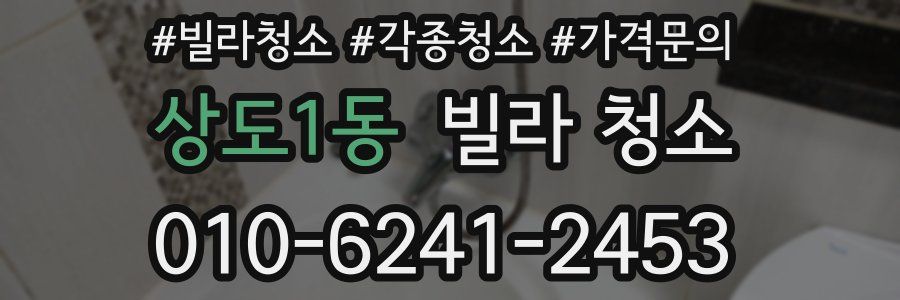 상도1동 빌라 청소