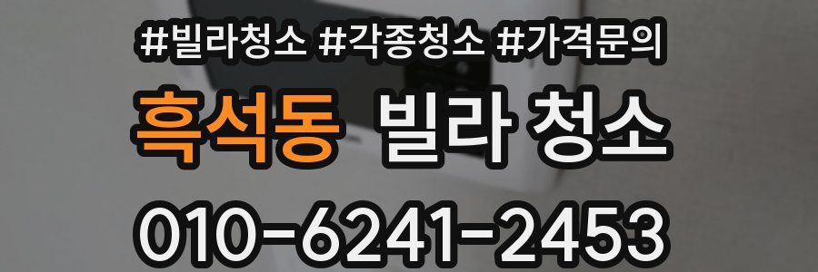 흑석동 빌라 청소