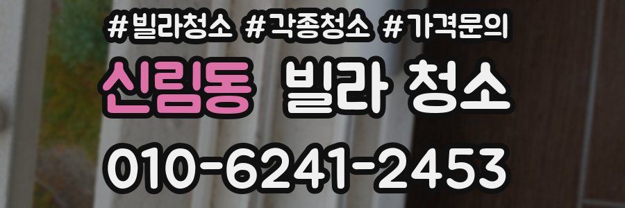신림동 빌라 청소