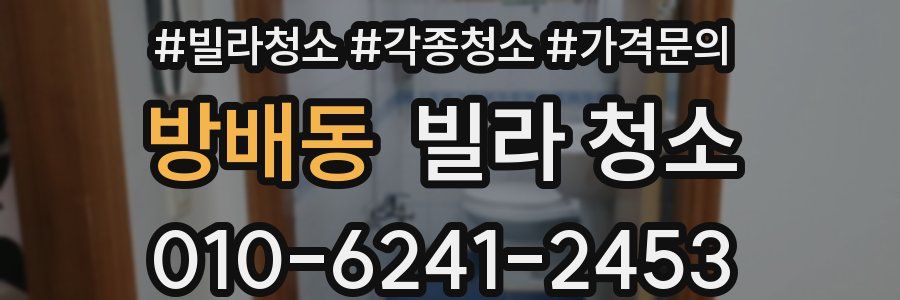 방배동 빌라 청소