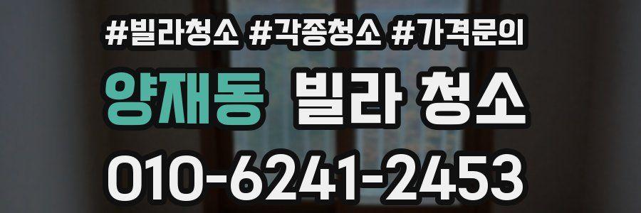 양재동 빌라 청소