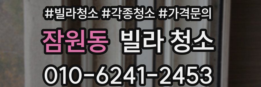 잠원동 빌라 청소