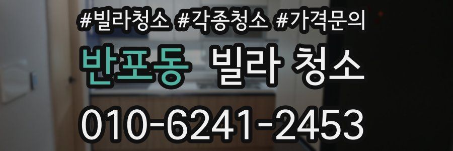 반포동 빌라 청소