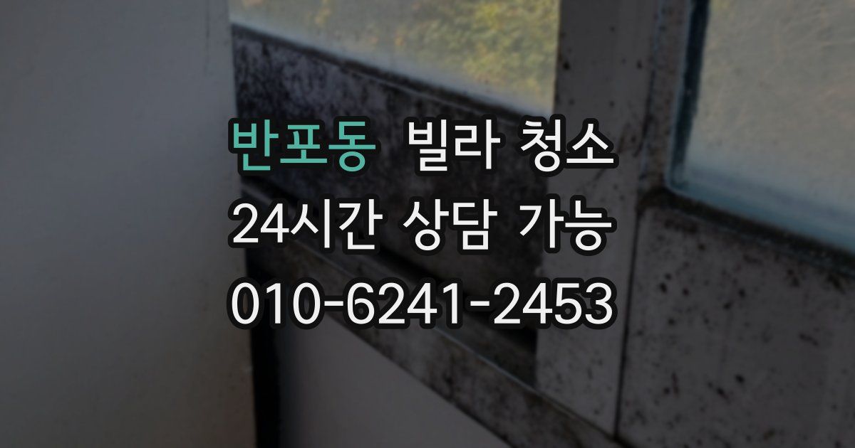 반포동 빌라 청소