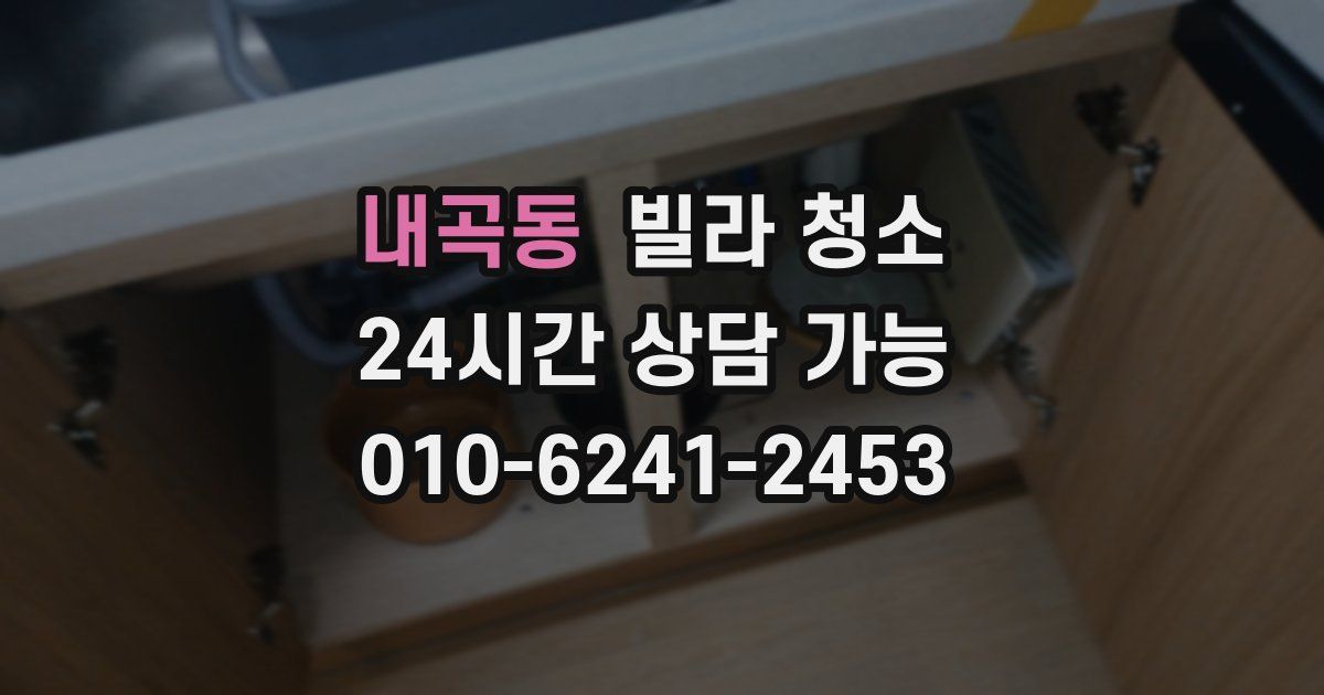 내곡동 빌라 청소