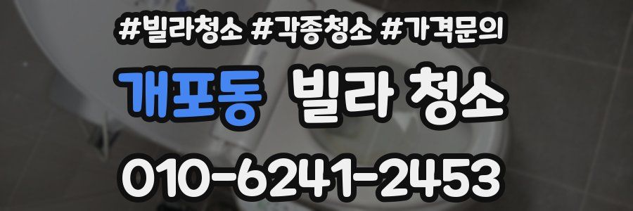 개포동 빌라 청소