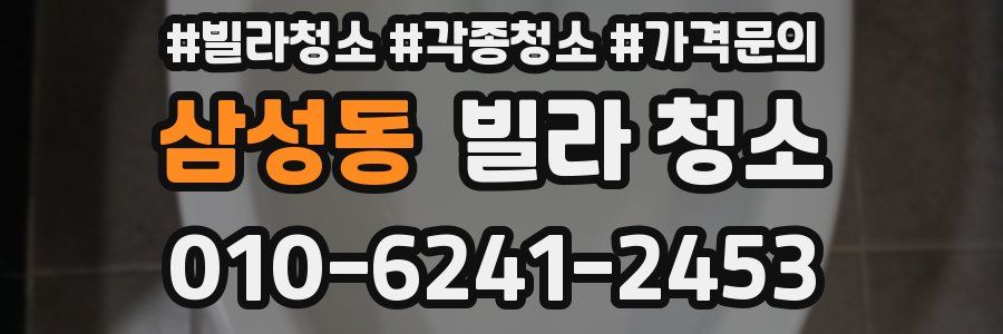 삼성동 빌라 청소