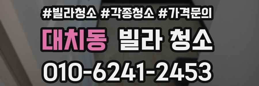 대치동 빌라 청소