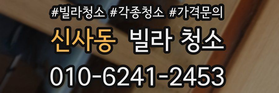 신사동 빌라 청소