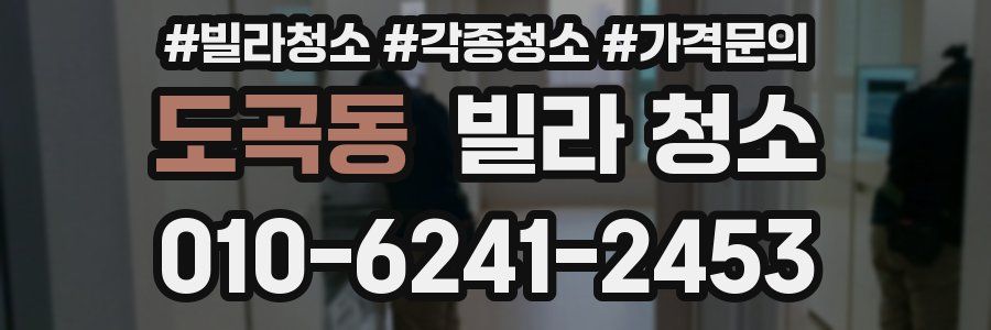 도곡동 빌라 청소