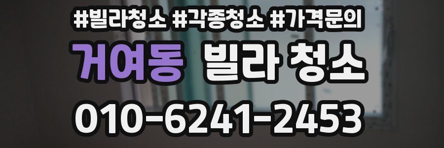 거여동 빌라 청소