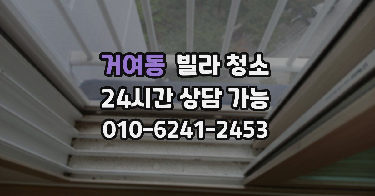 거여동 빌라 청소