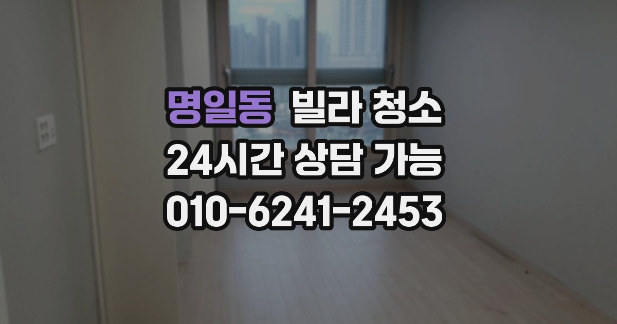 명일동 빌라 청소