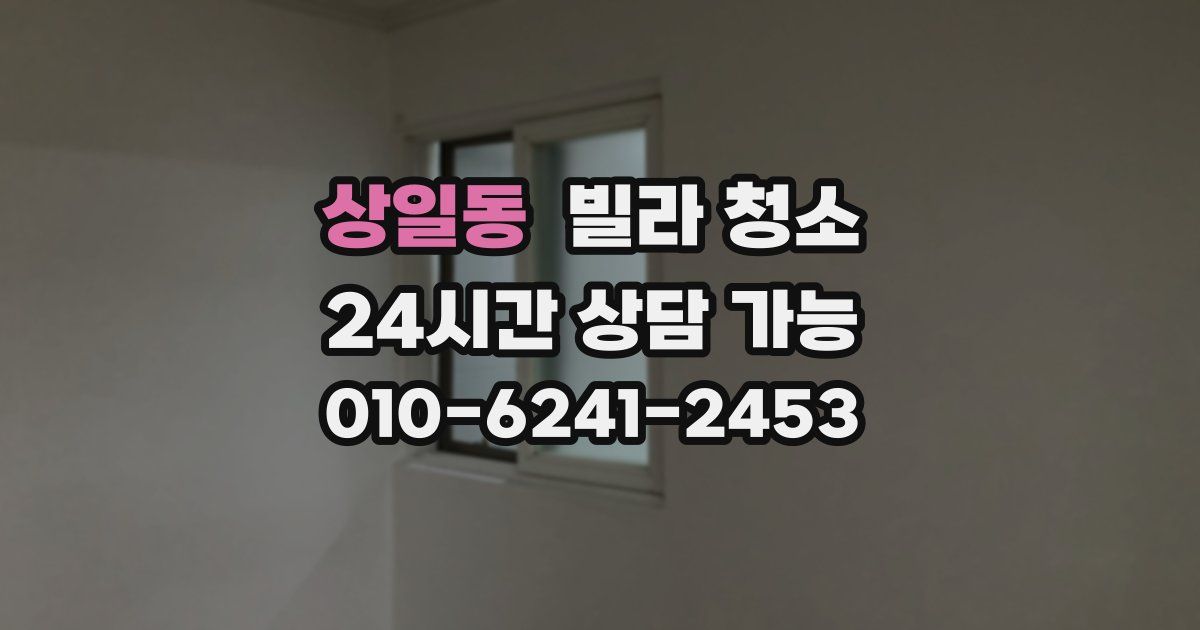 상일동 빌라 청소