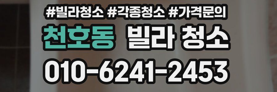 천호동 빌라 청소