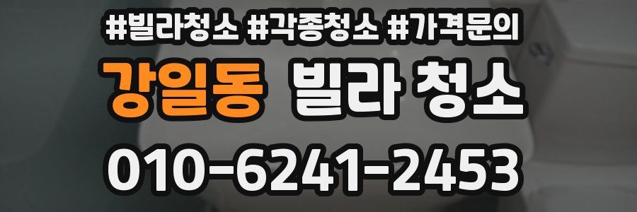 강일동 빌라 청소