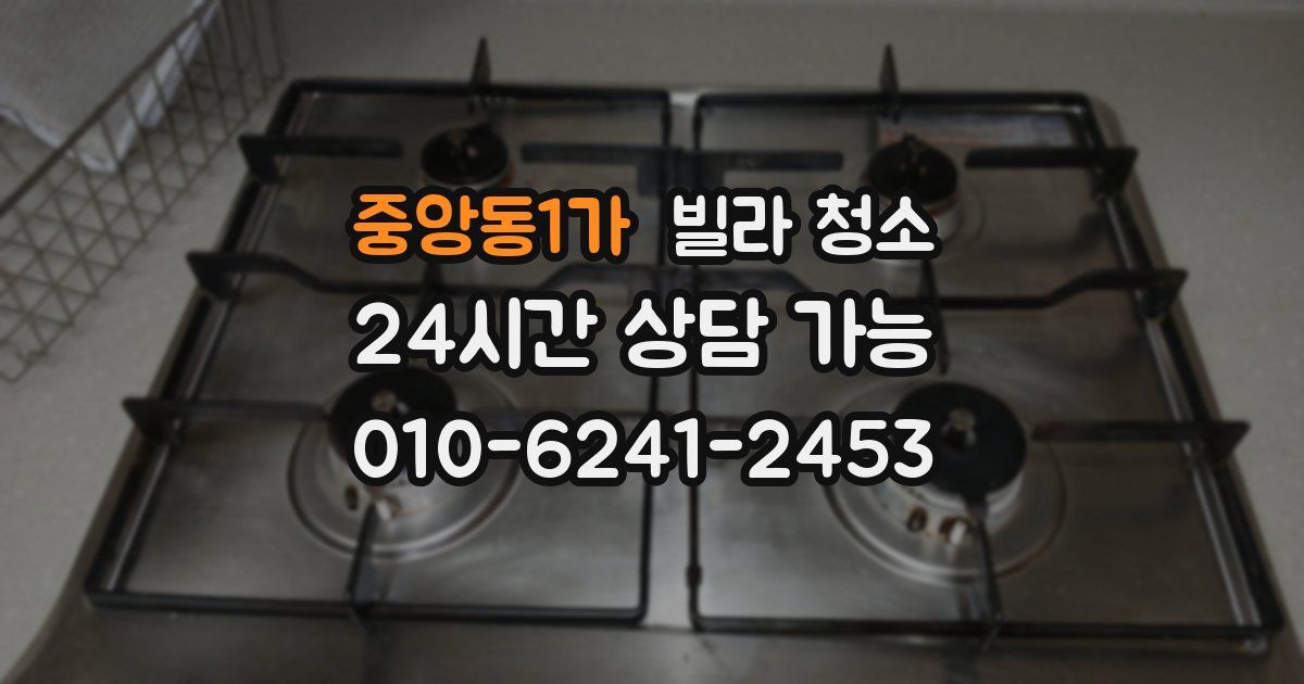 중앙동1가 빌라 청소