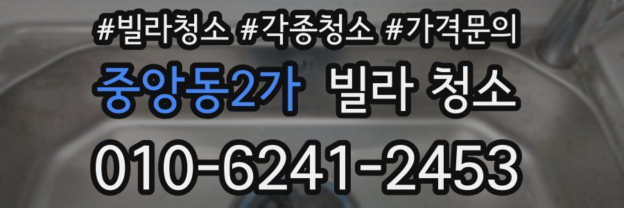 중앙동2가 빌라 청소