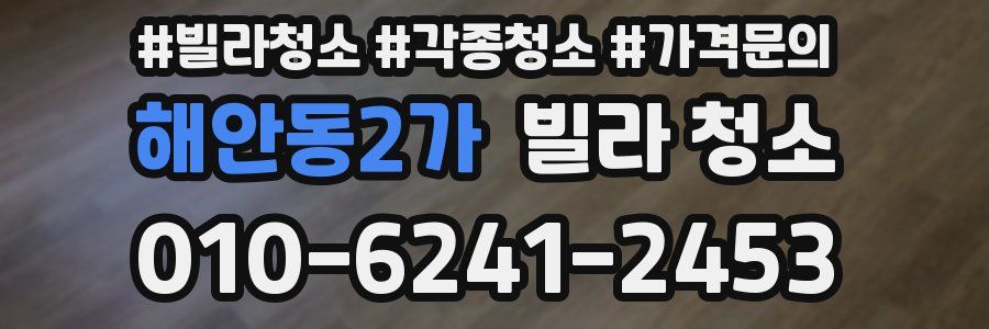 해안동2가 빌라 청소