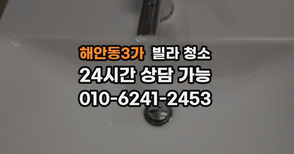 해안동3가 빌라 청소