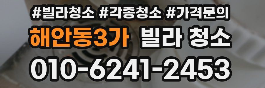해안동3가 빌라 청소