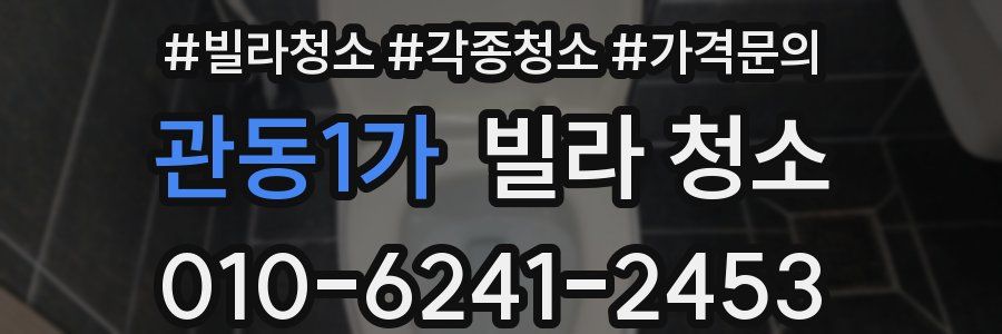 관동1가 빌라 청소